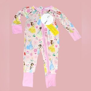 3 Limited Edition Little Sleepies Disney Princess Zipppies